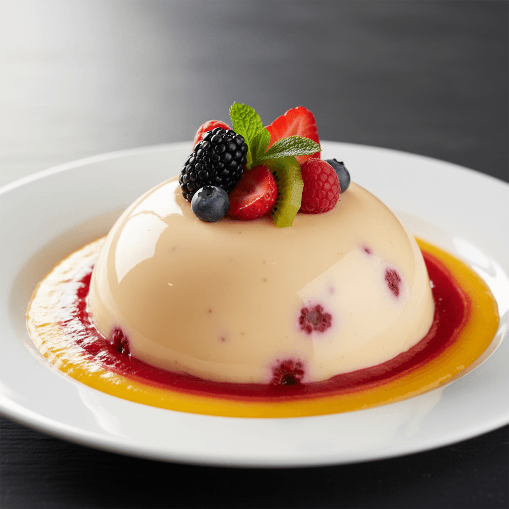 Bavarois aux Fruits (Fruit Bavarian Cream)
