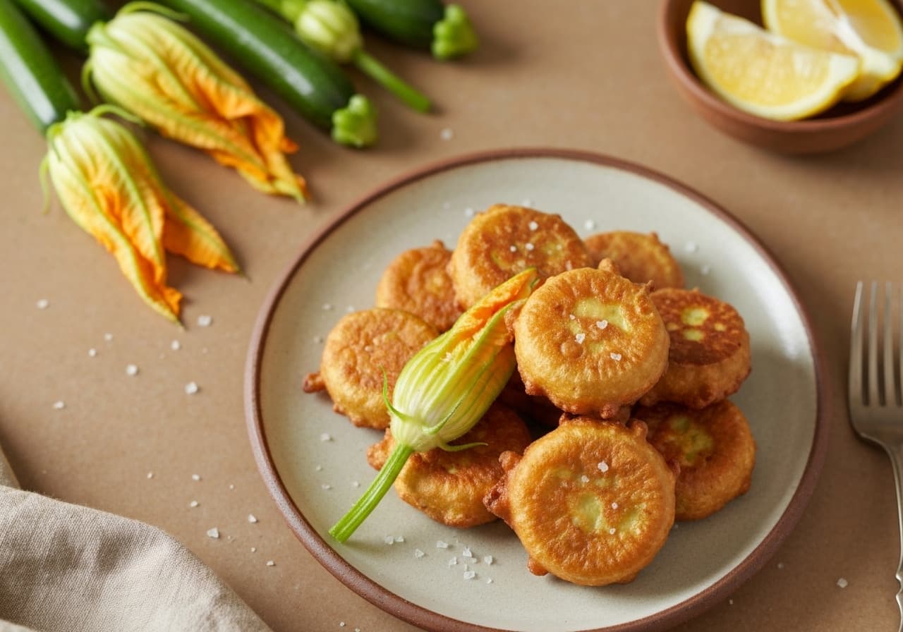 Zucchini Flower Fritters
