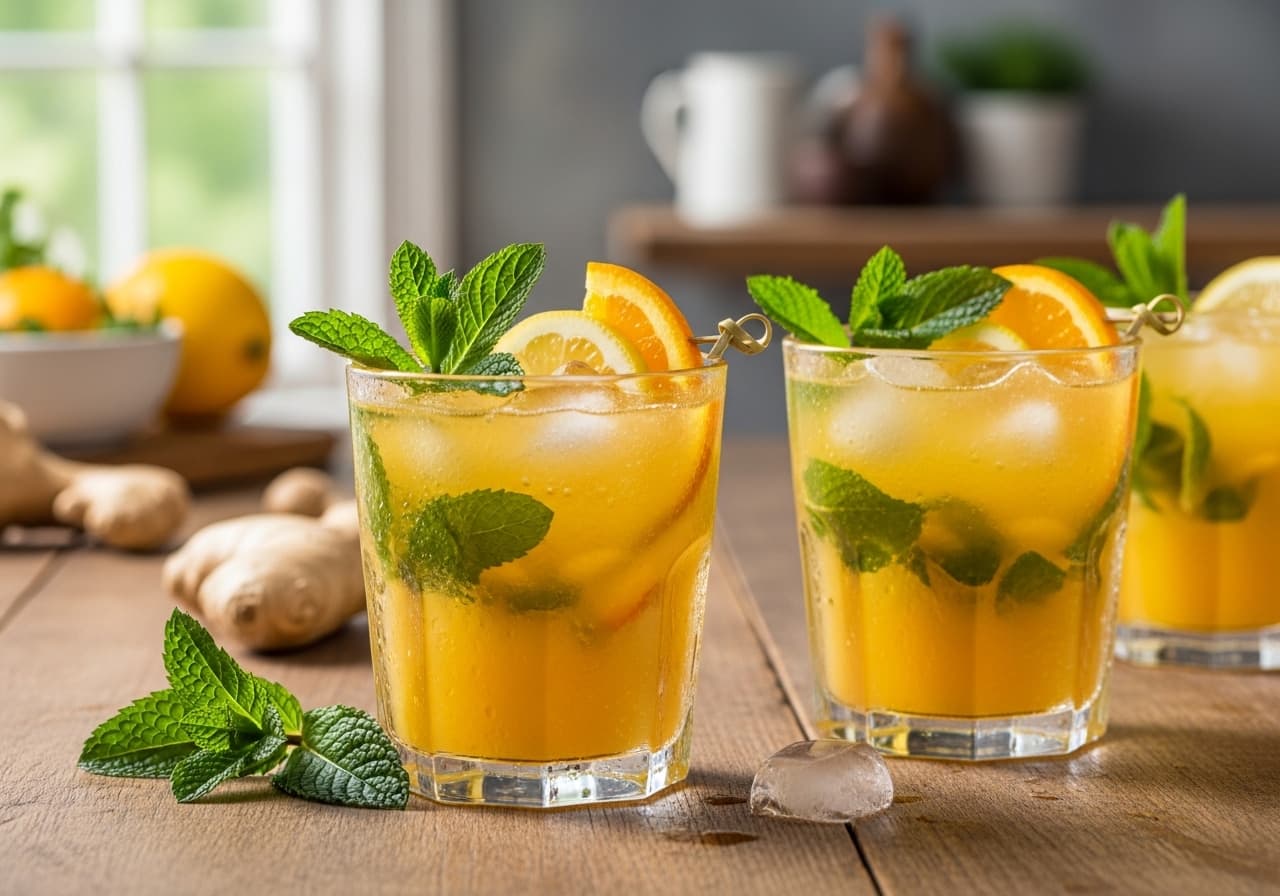 French Revitalizing Citrus & Ginger Drink
