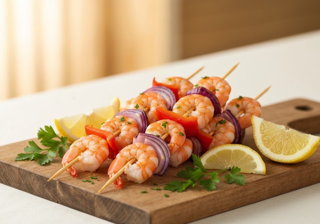 Shrimp Skewers (Brochettes de Crevettes)