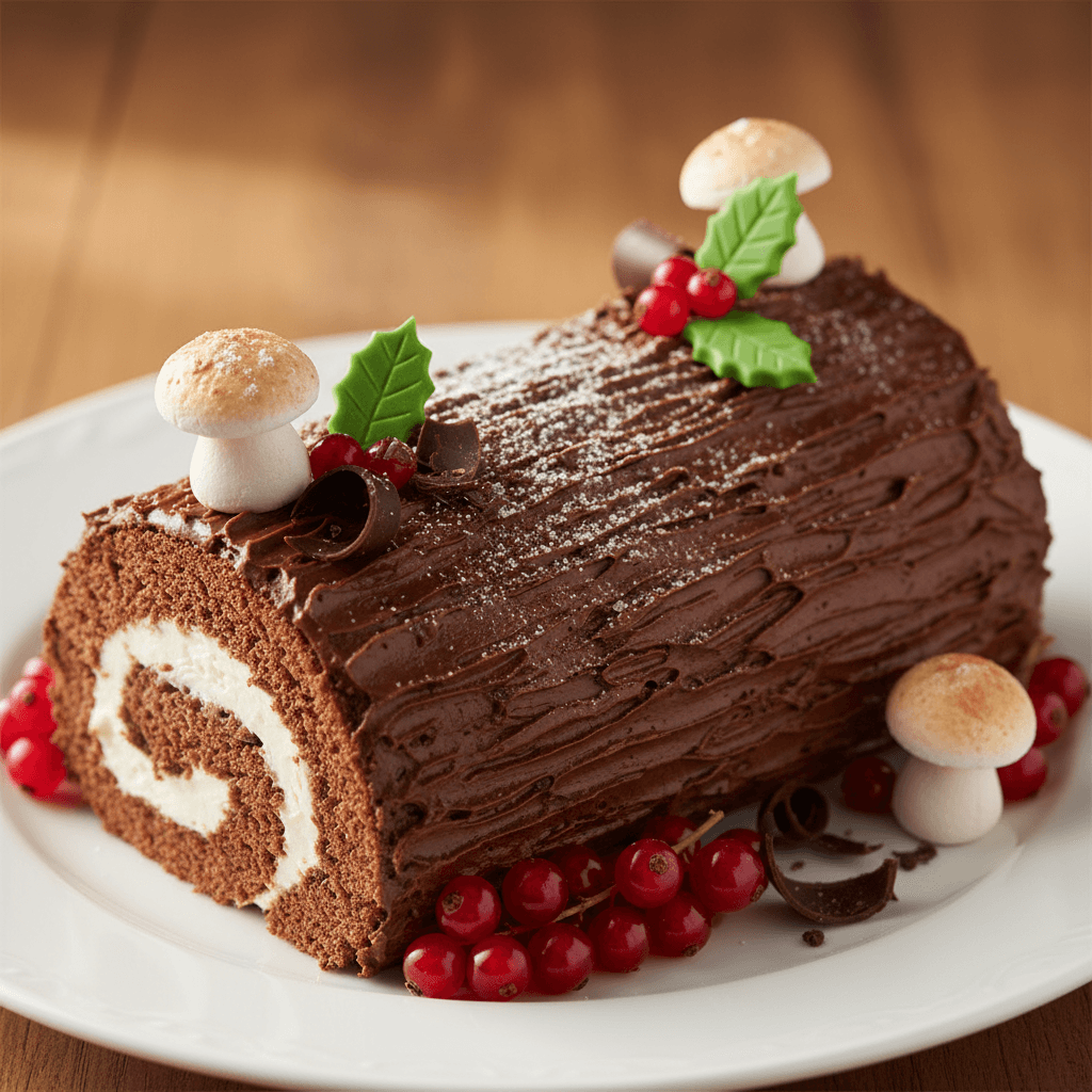 Bûche de Noël (Yule Log Cake)