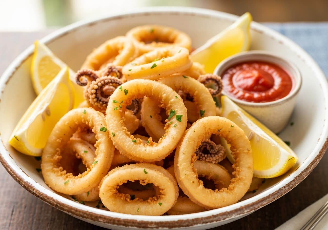 Crispy French Fried Calamari (Calamars Frits)