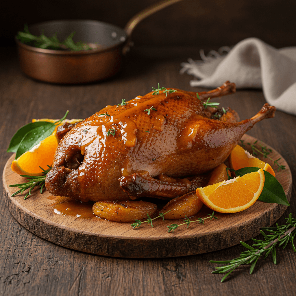 Roasted Wild Duck with Orange