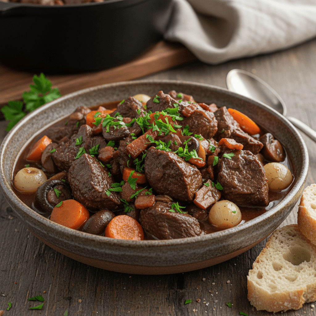 Venison Stew with Red Wine