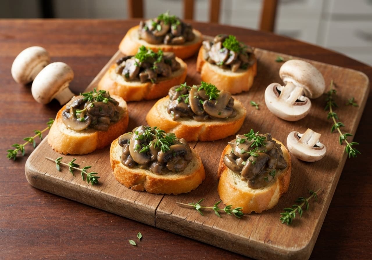Mushroom Crostini