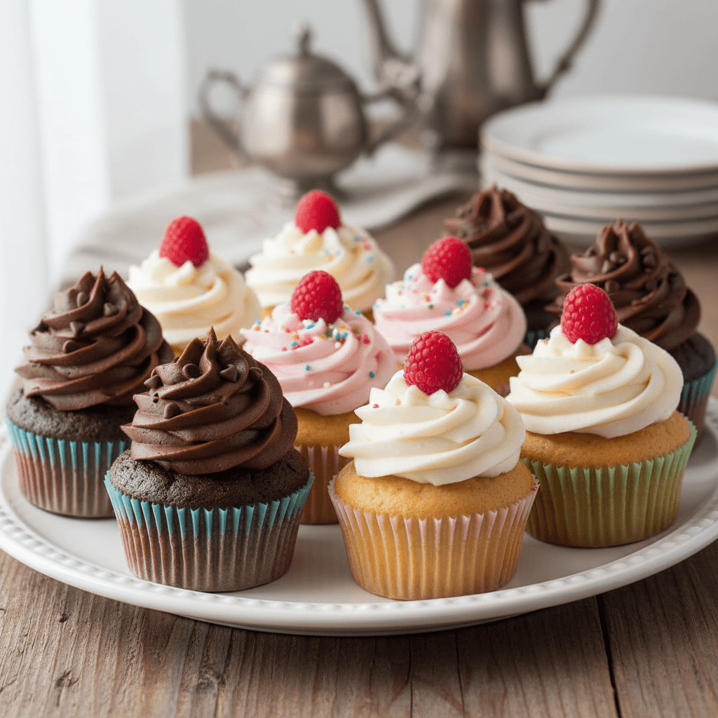 Classic French Vanilla Cupcakes with Buttercream