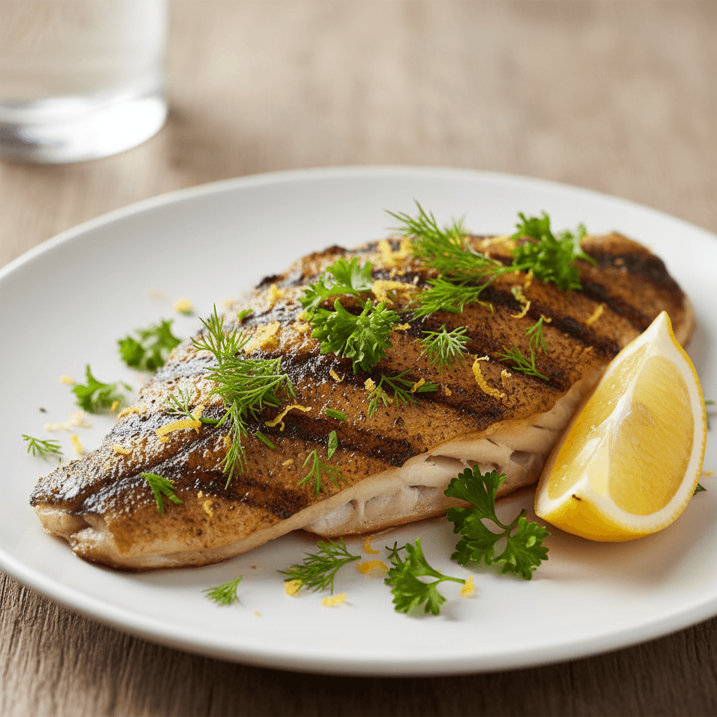 Grilled Walleye with Herbs
