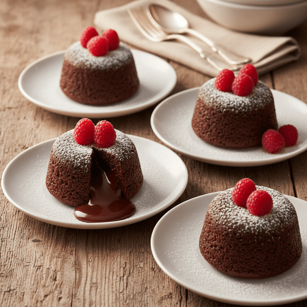 Molten Chocolate Fondant Cakes