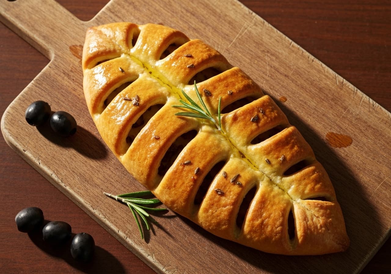 French Olive Fougasse