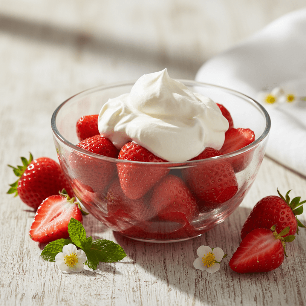Strawberries with Cream (Fraises à la Crème)
