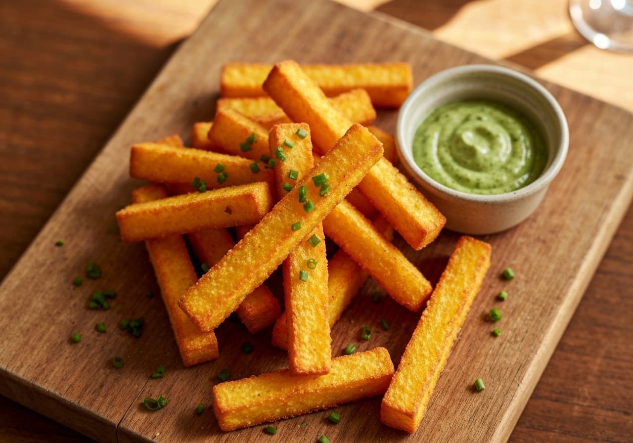 Golden Polenta Fries with Herbs