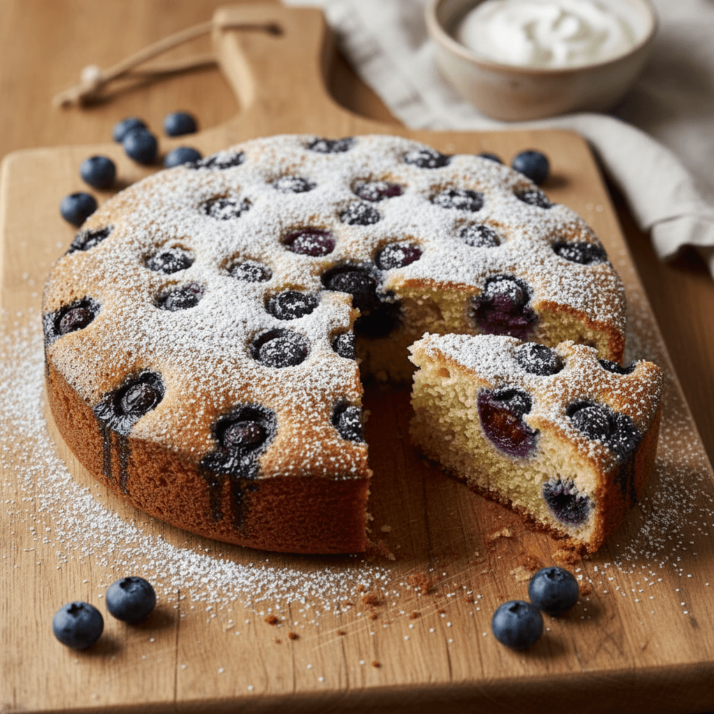 French Blueberry Cake
