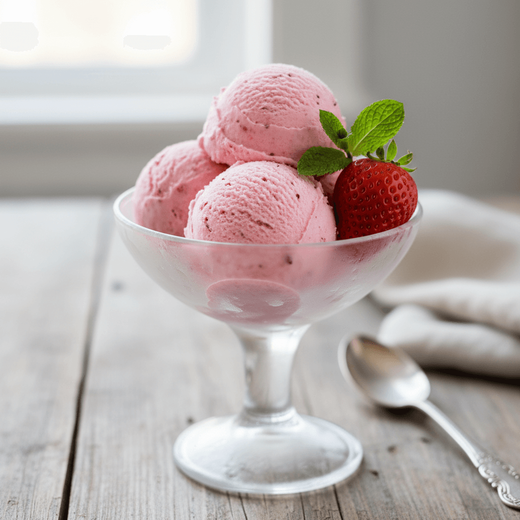 Refreshing French Strawberry Granita