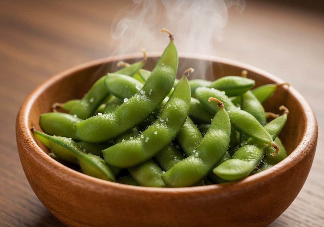 Japanese Edamame with Sea Salt