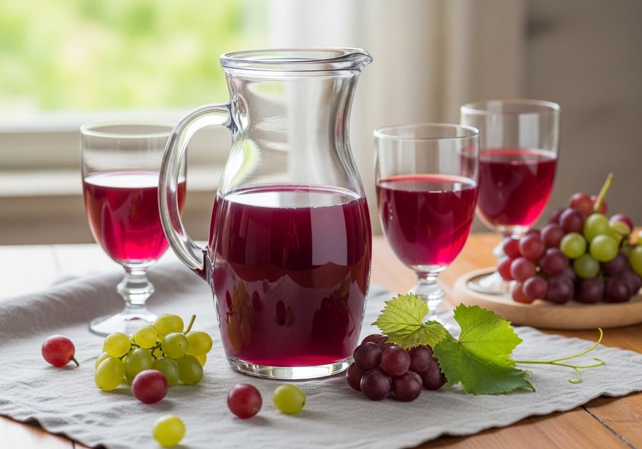 Homemade French Grape Juice (Jus de Raisin)