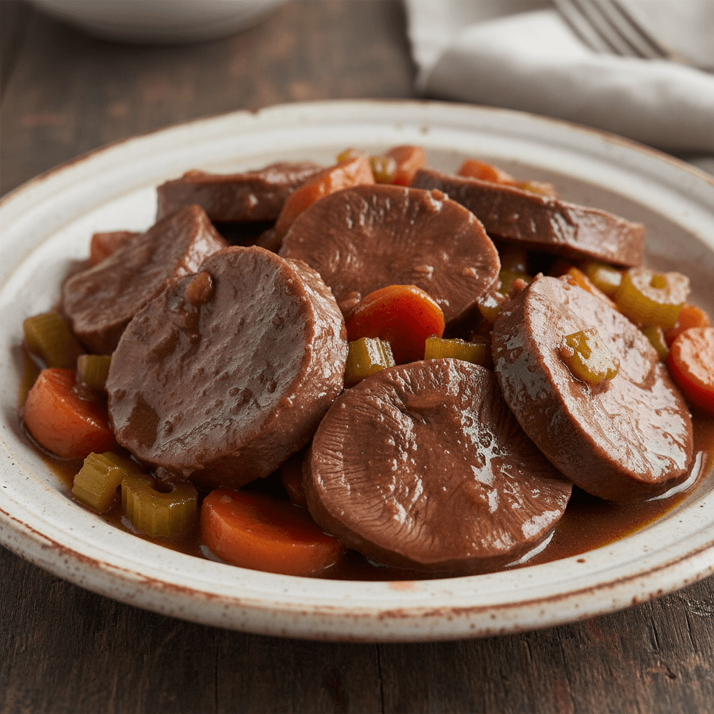 Braised Moose Tongue