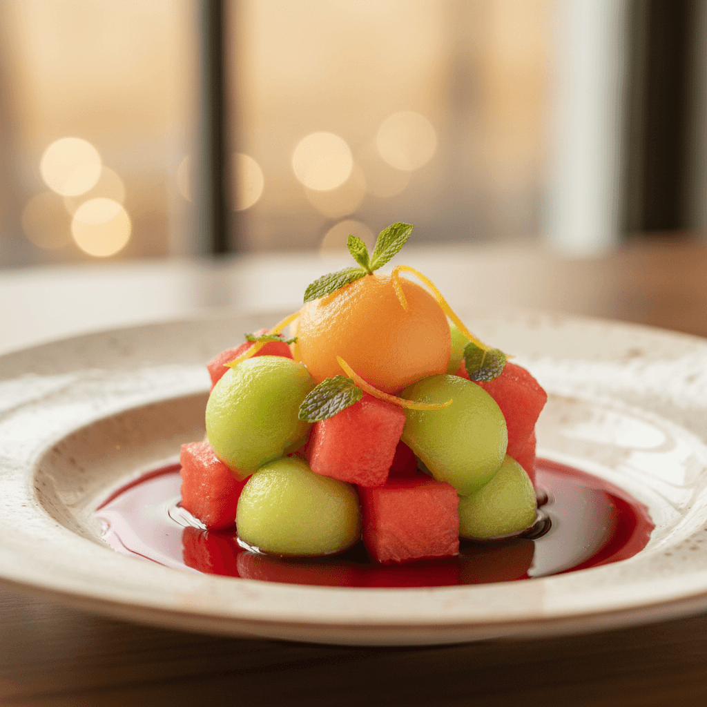 Chilled Melon with Port Wine
