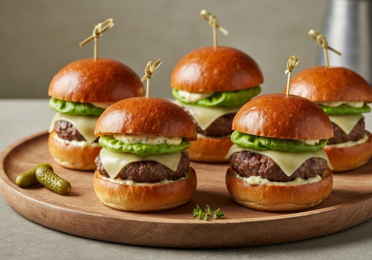 French Mini-Burgers (Mini-Hamburgers Français)