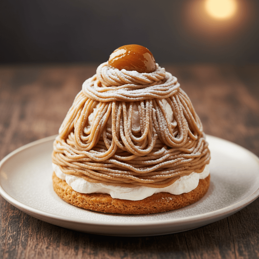 Mont-blanc: Classic French Chestnut Meringue Dessert