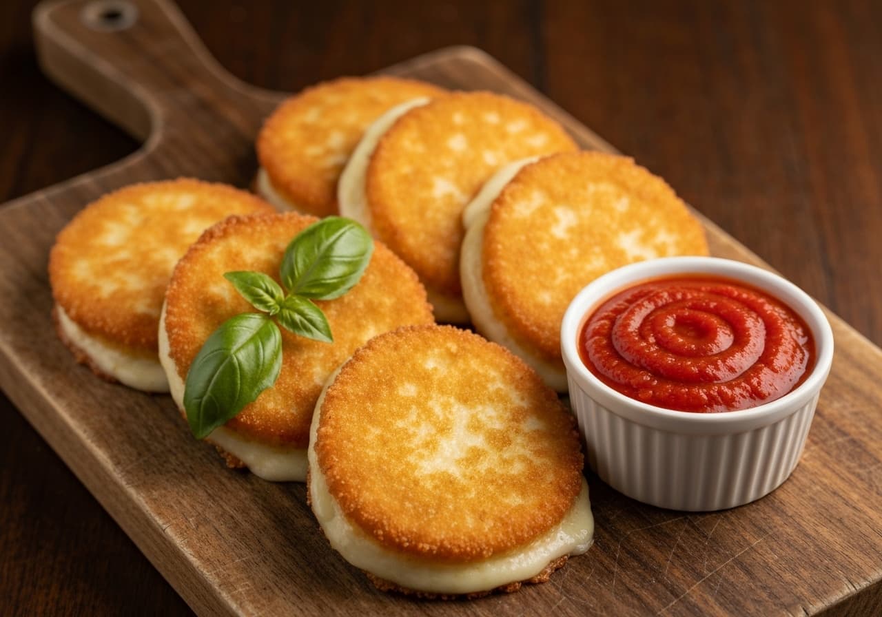 Pan-Fried Breaded Mozzarella (Mozzarella Panée)