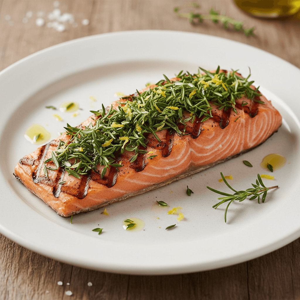 Grilled Ouananiche with Herbs