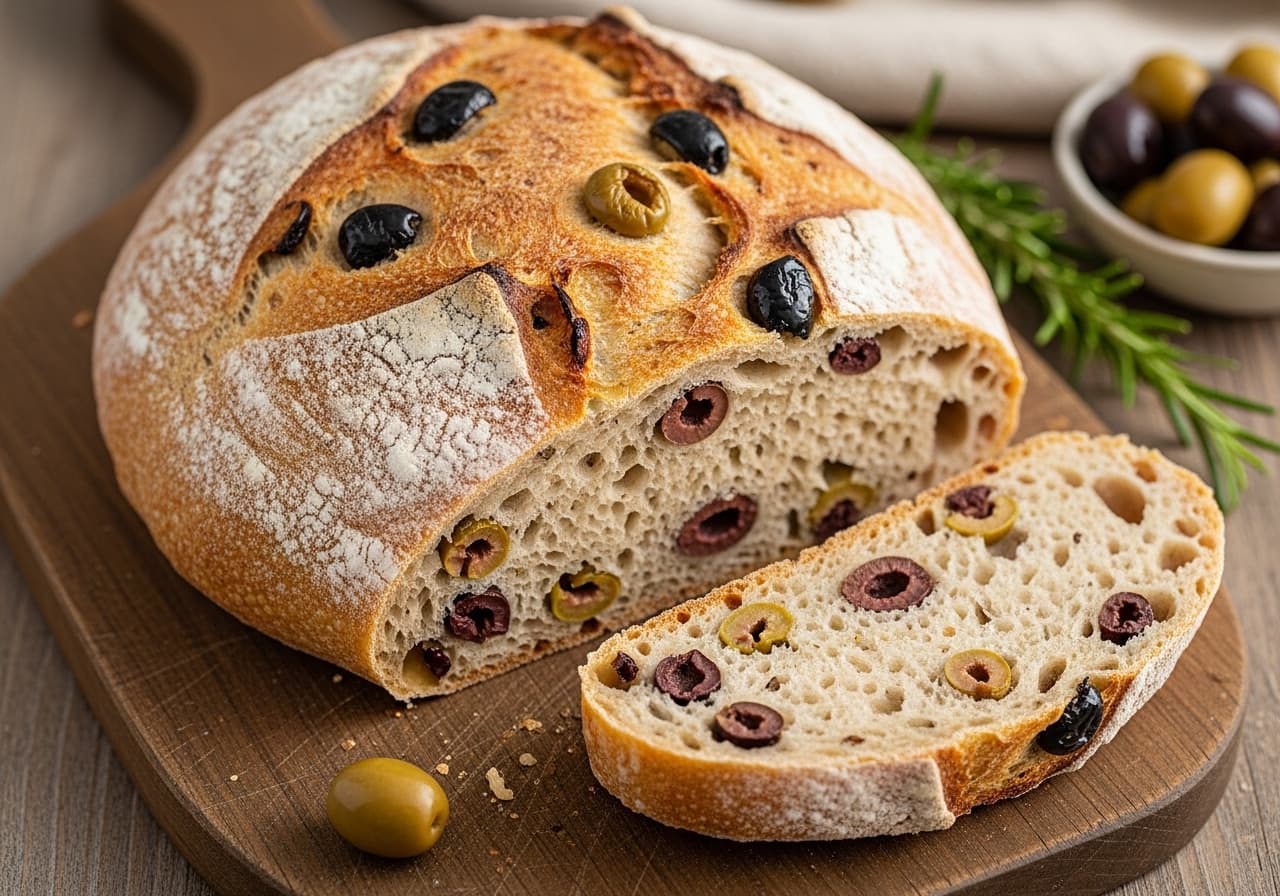 Olive Bread (Pain aux Olives)