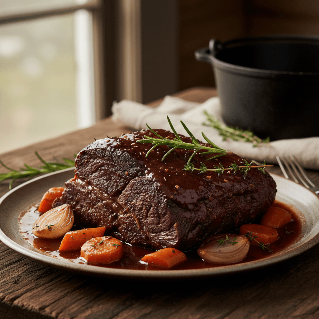 Braised Black Bear Roast