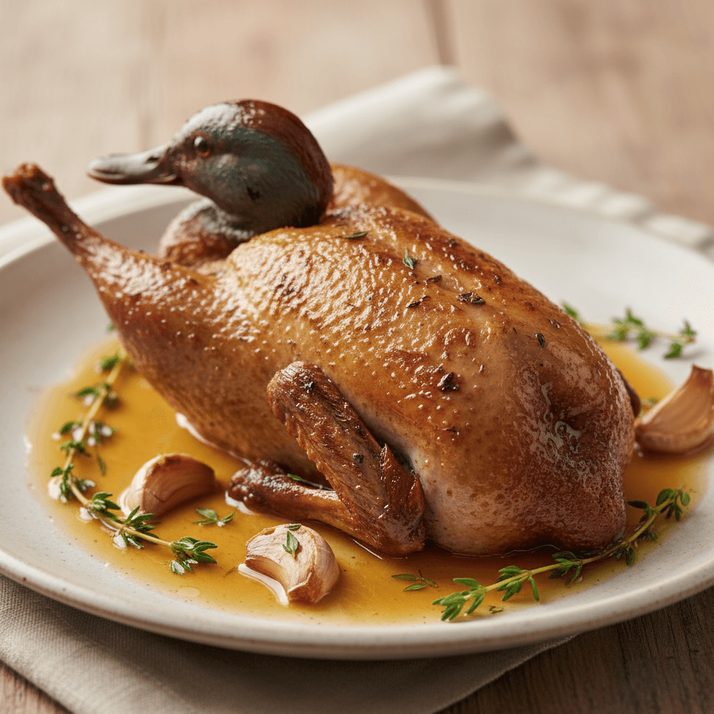 Roasted Teal with Thyme