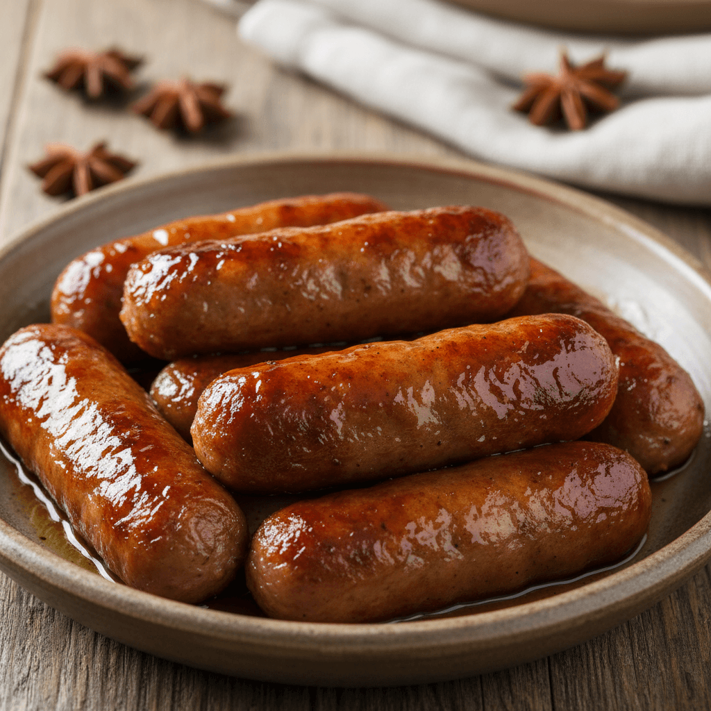 Sausages in Maple Syrup