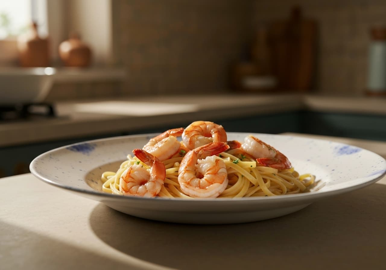 Shrimp Scampi Linguine
