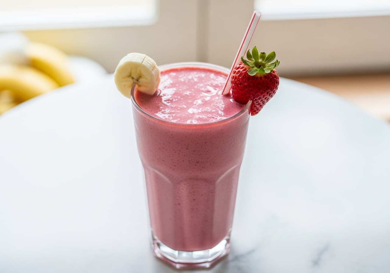 Banana-Strawberry Smoothie