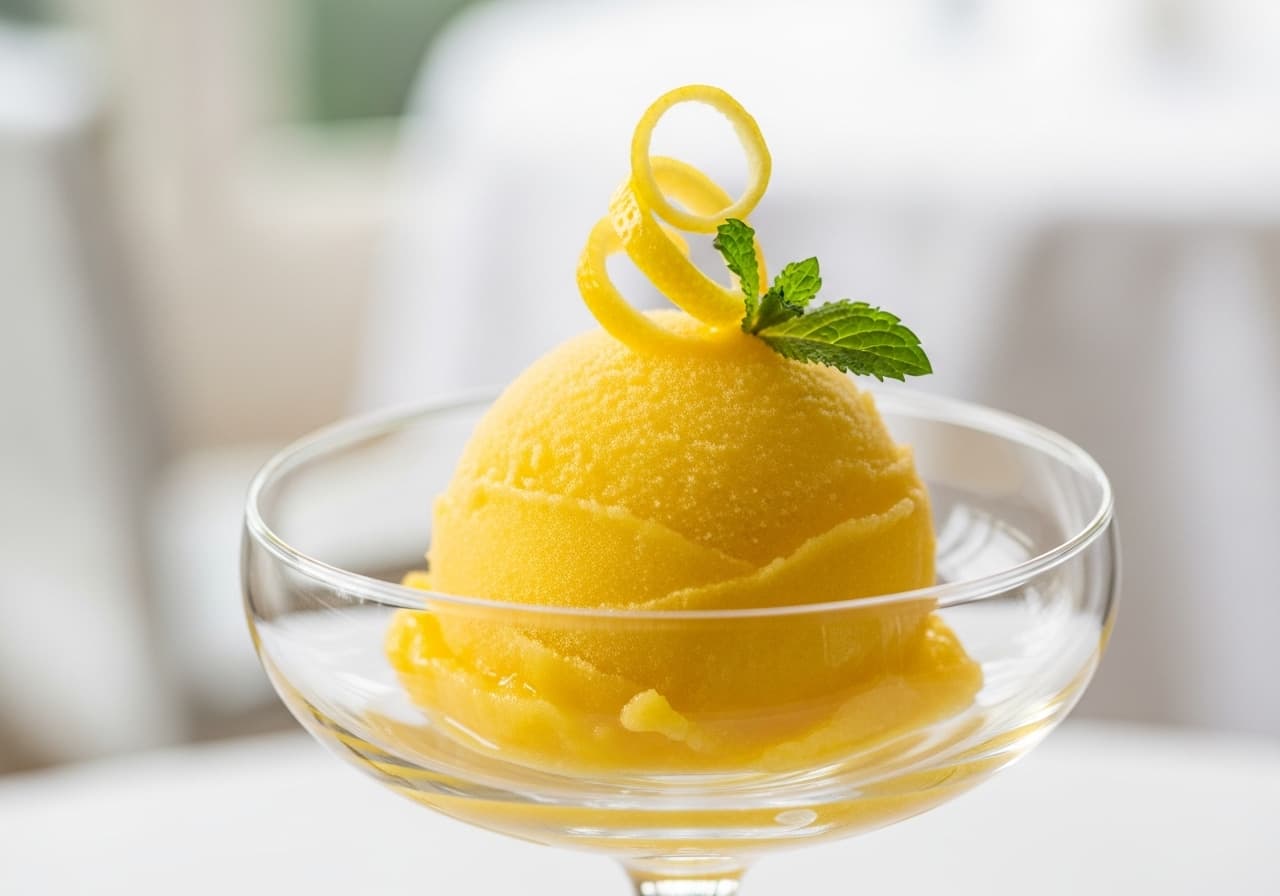 Classic Lemon Sorbet