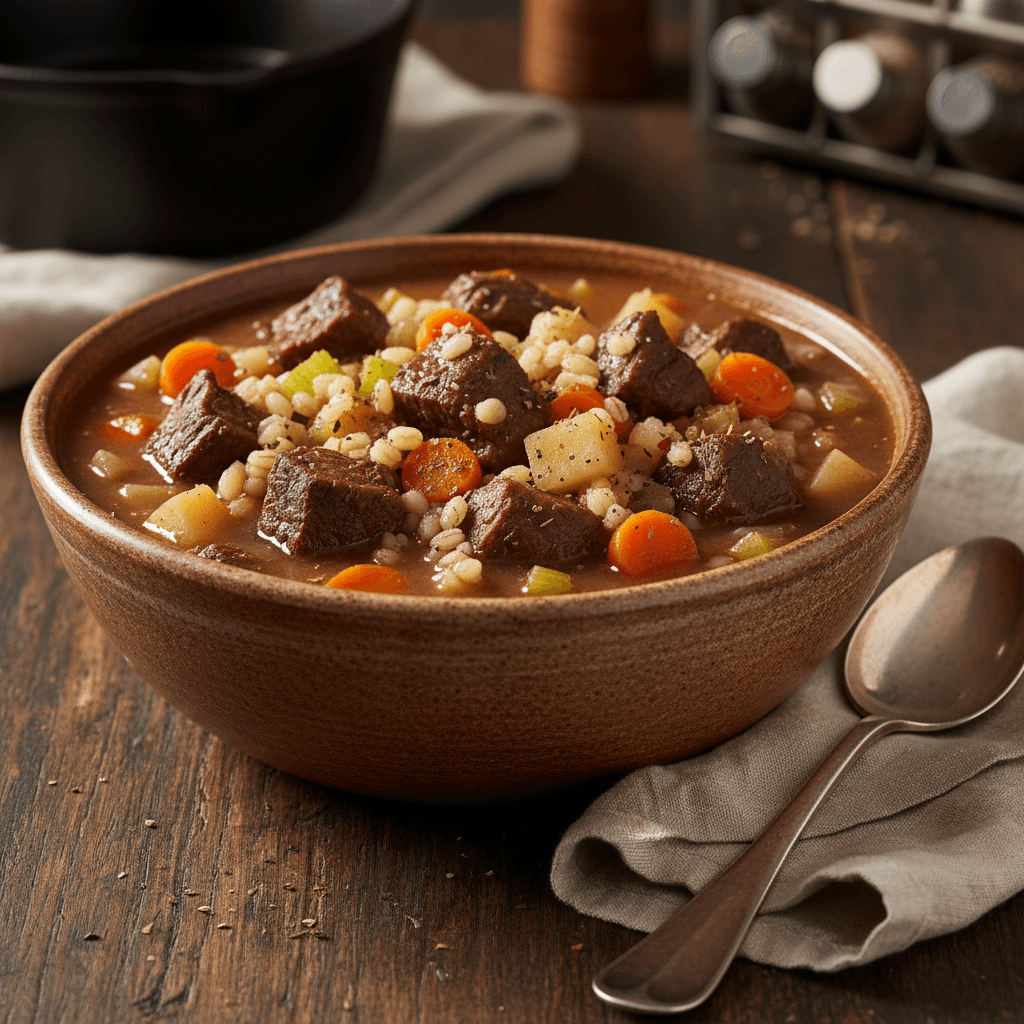 Moose and Barley Soup