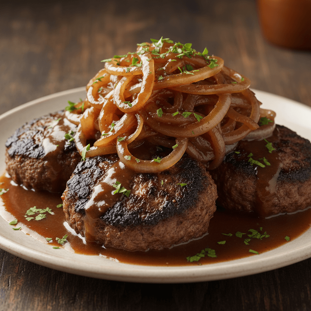 Chopped Steak with Onions