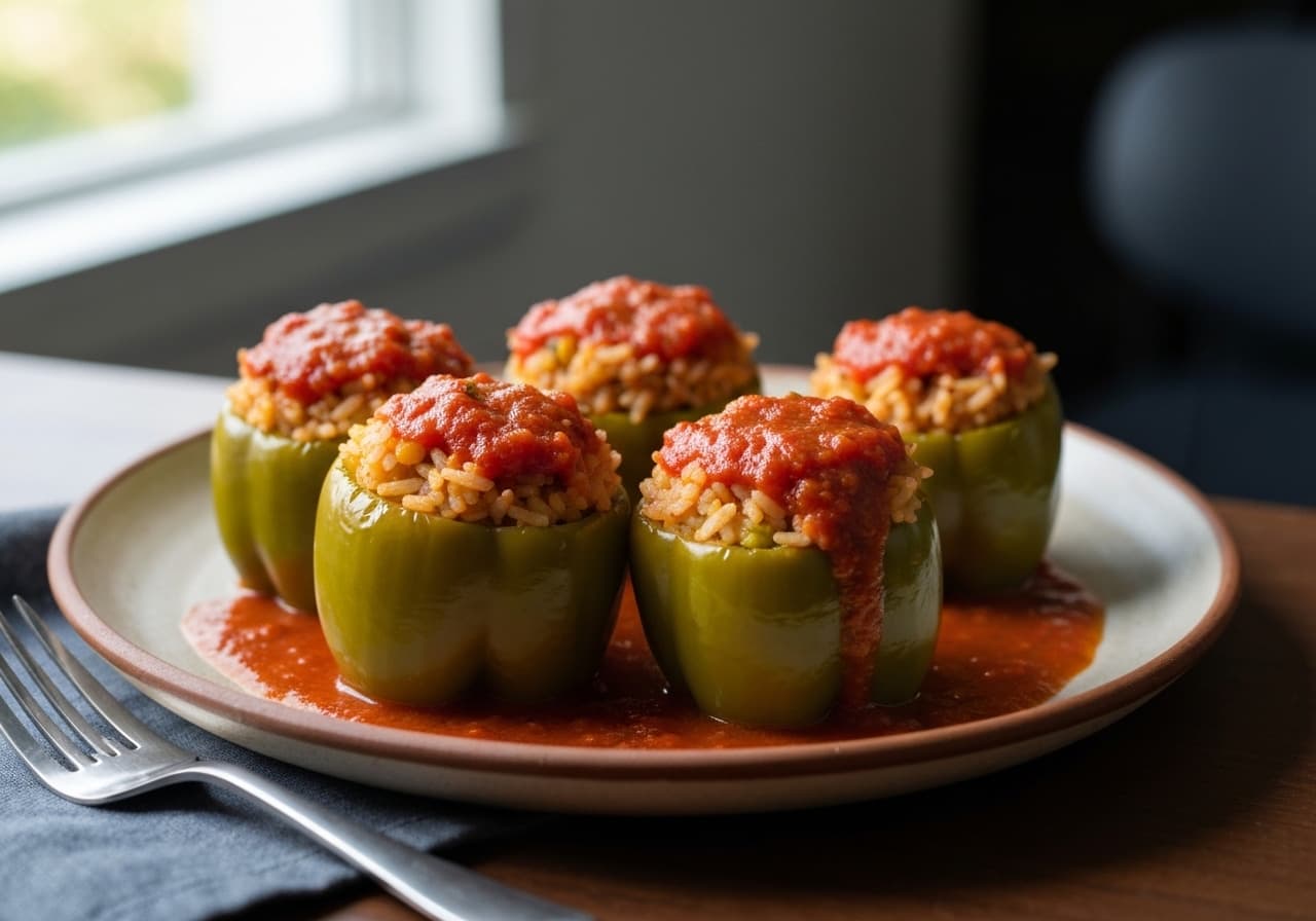Mediterranean Stuffed Bell Peppers