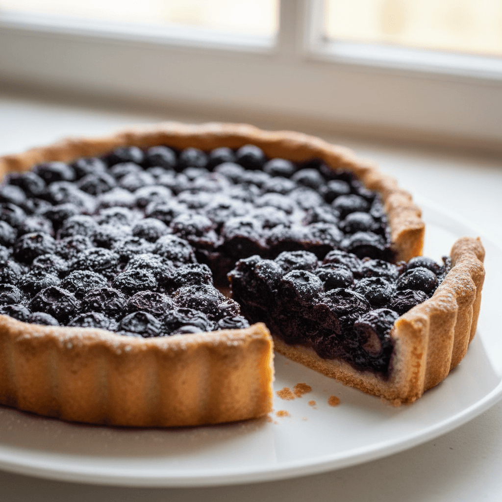 Classic French Blueberry Tart (Tarte aux Myrtilles)