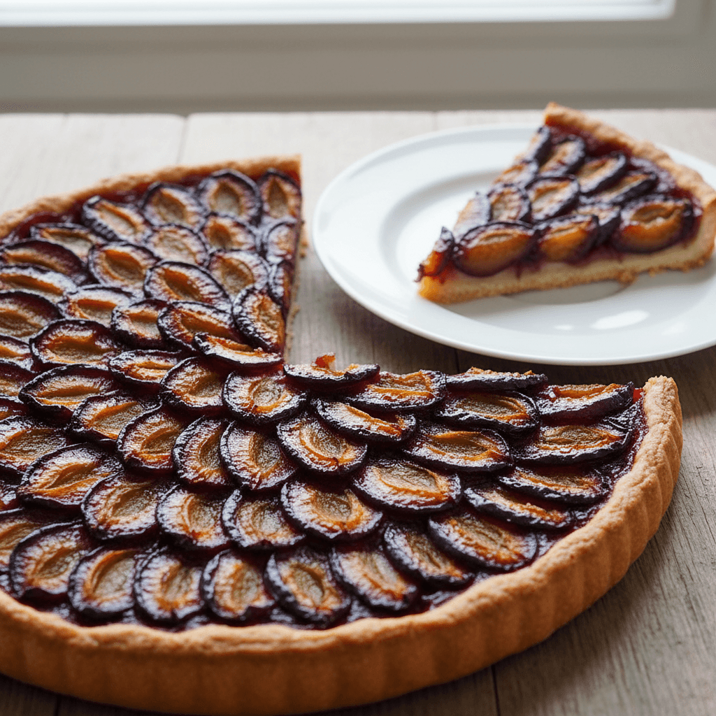 Alsatian Plum Tart (Tarte aux Quetsches)