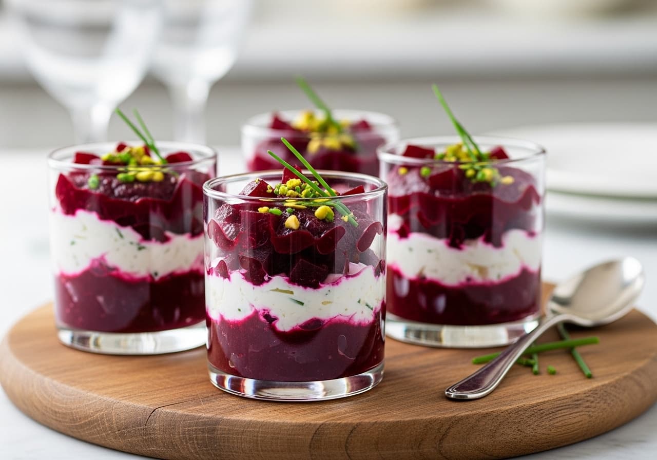 Beet and Goat Cheese Verrines