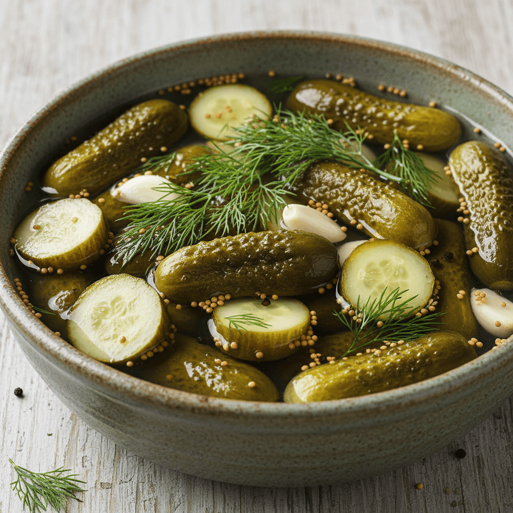 Cornichons à l'aneth (marinades maison)