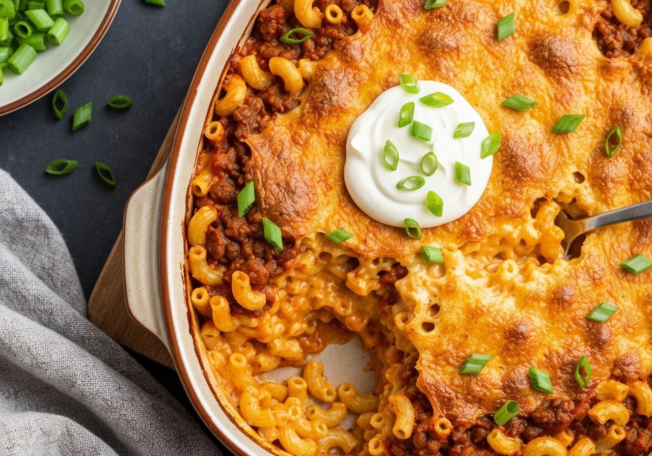 Southwestern Chili Mac Casserole
