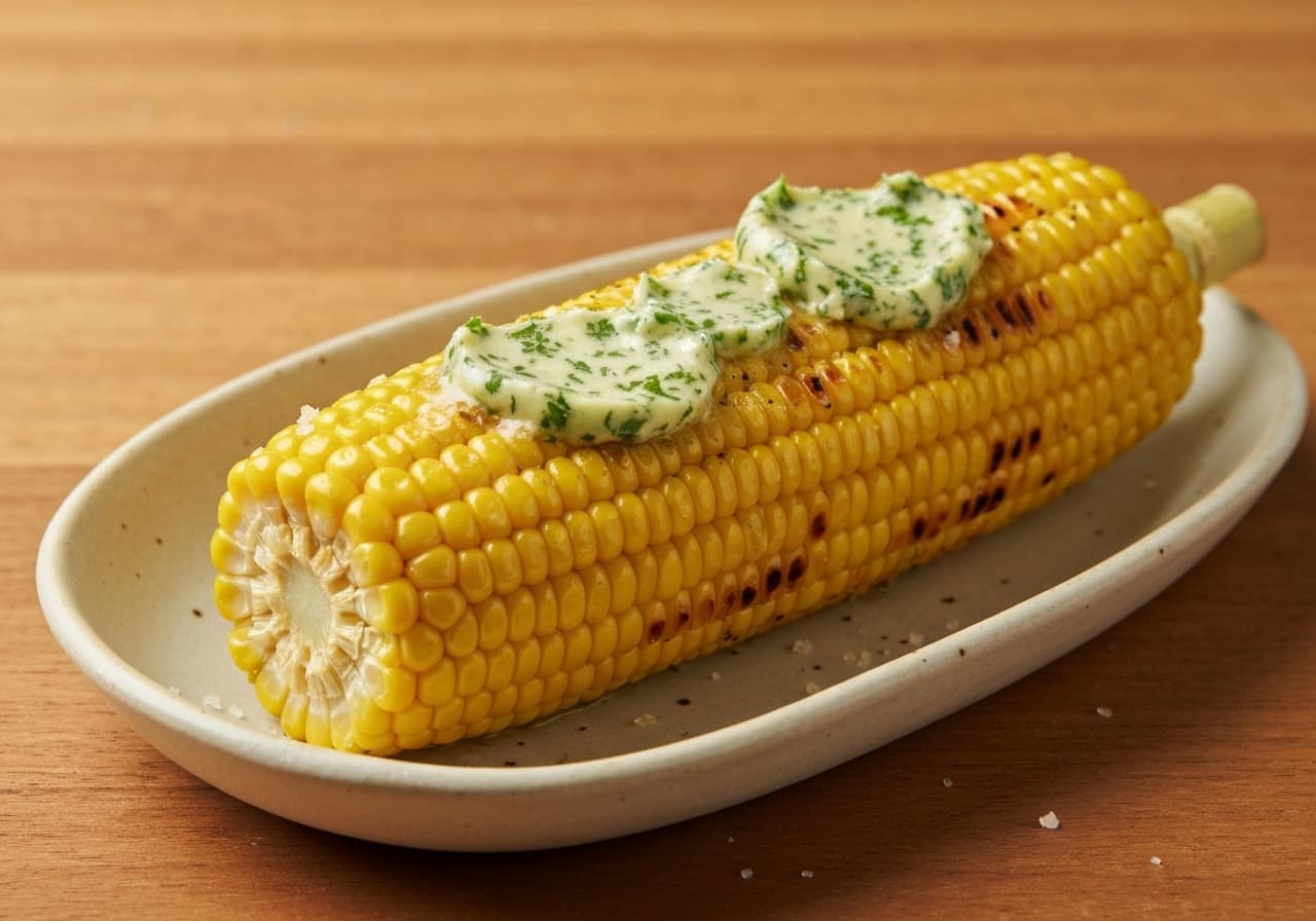 Grilled Corn on the Cob with Herb Butter