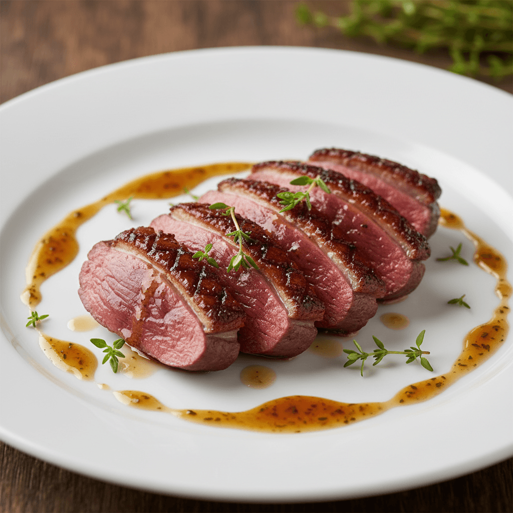 Wild Duck Breast with Honey and Thyme