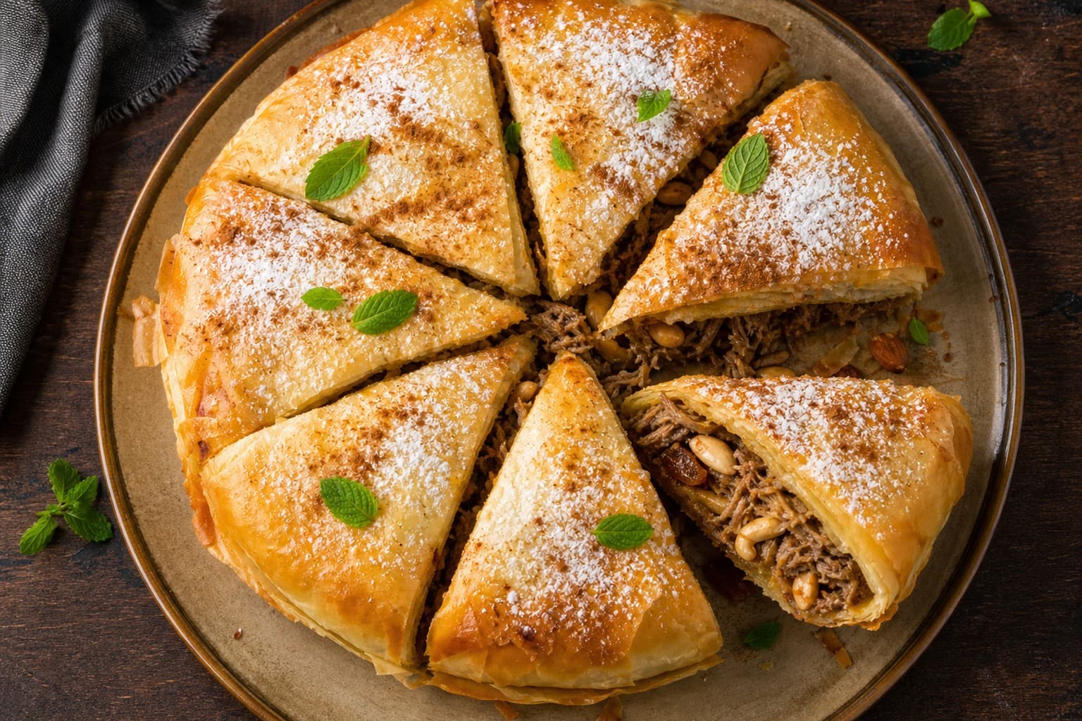 Lamb and Sweet Spice Pastilla with Figs
