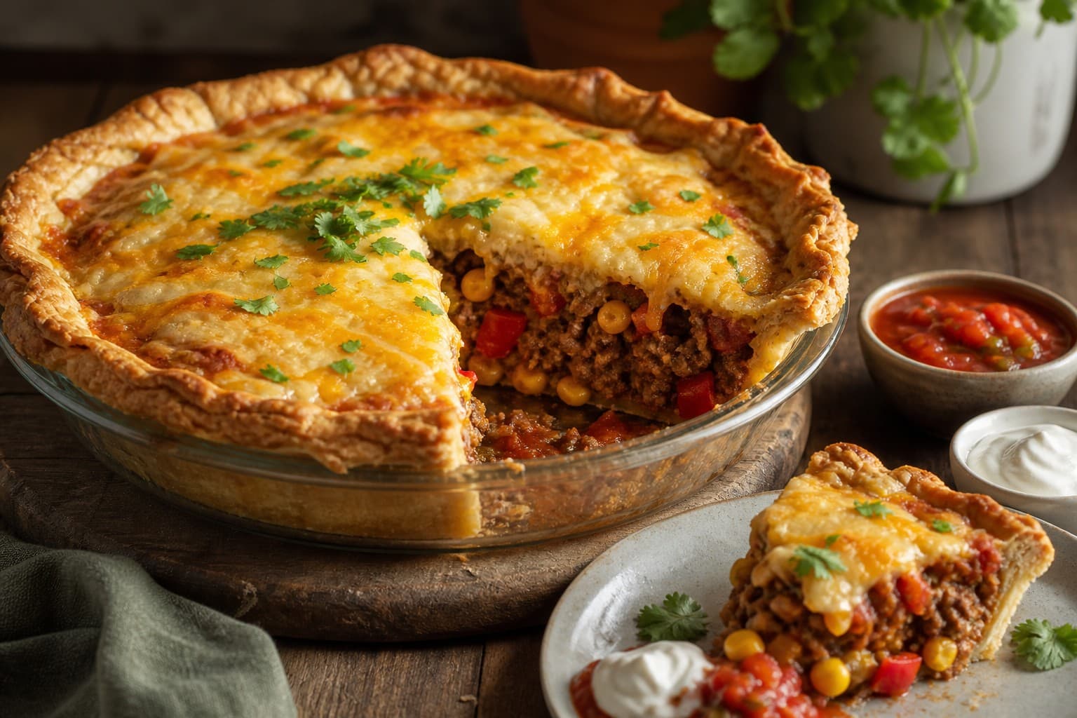 Homemade Mexican Meat Pie