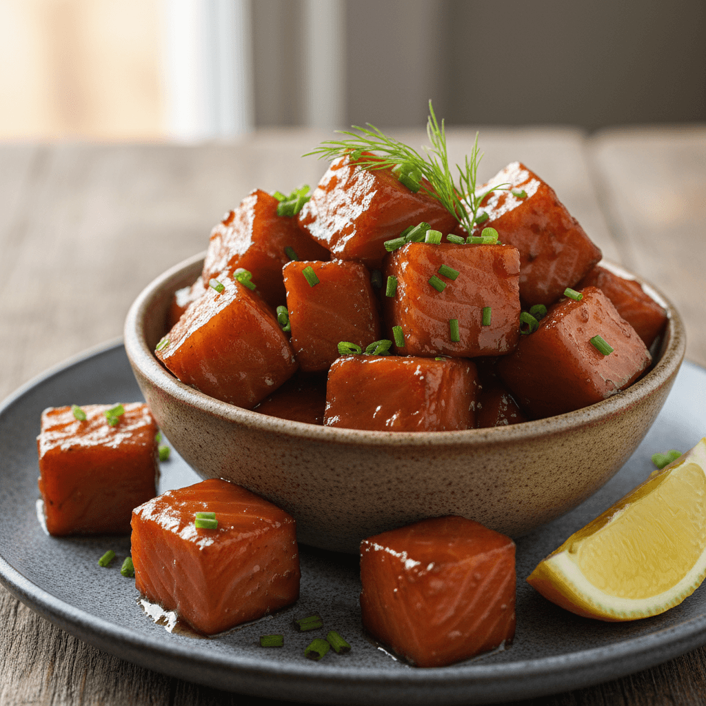 Maple Smoked Salmon Nuggets