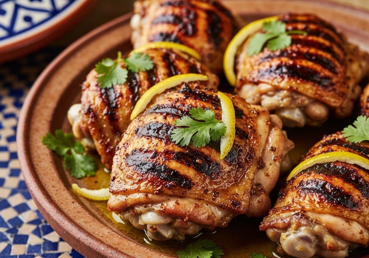 Grilled Tanjia Chicken with Marrakech Flavors