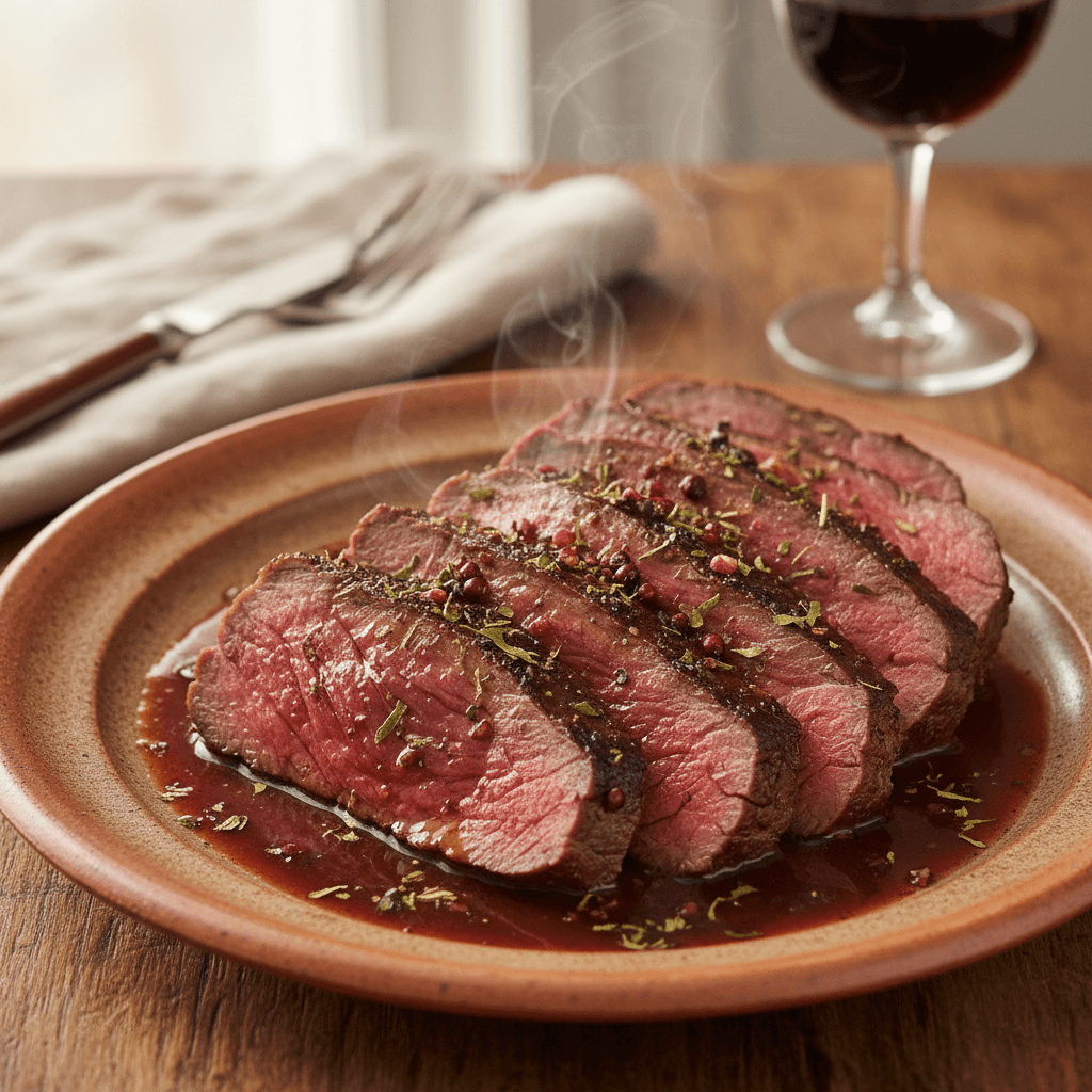 Caribou Roast with Boreal Herbs