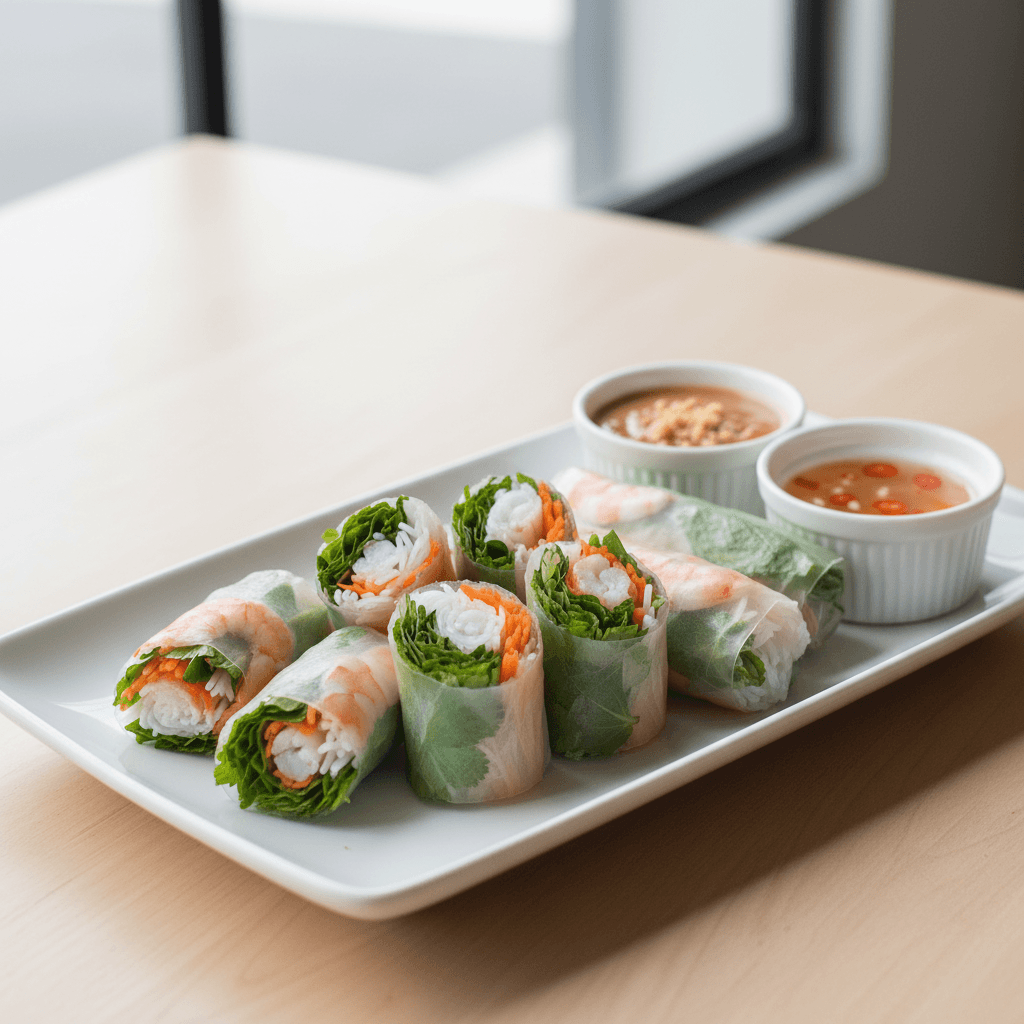 Shrimp Spring Rolls (Rouleaux de Printemps aux Crevettes)