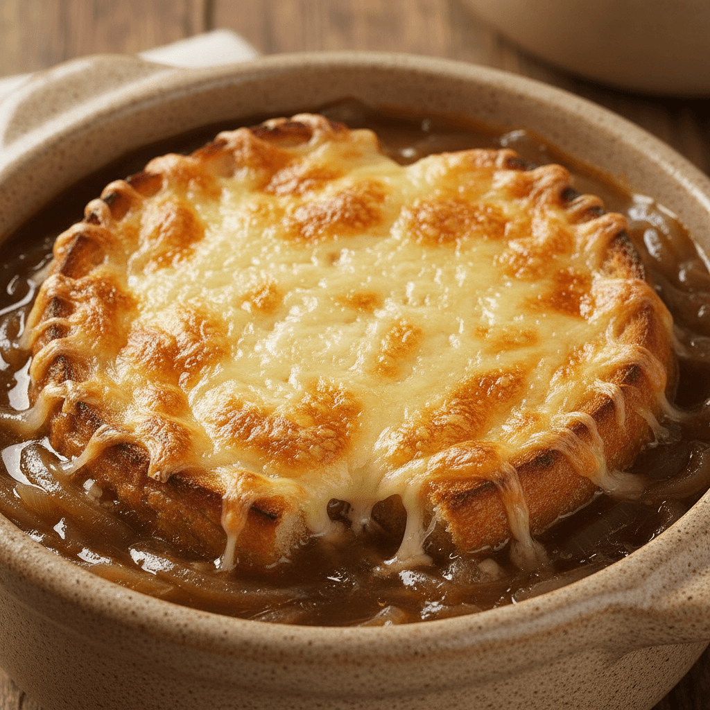 Quebec-Style Gratinéed Onion Soup