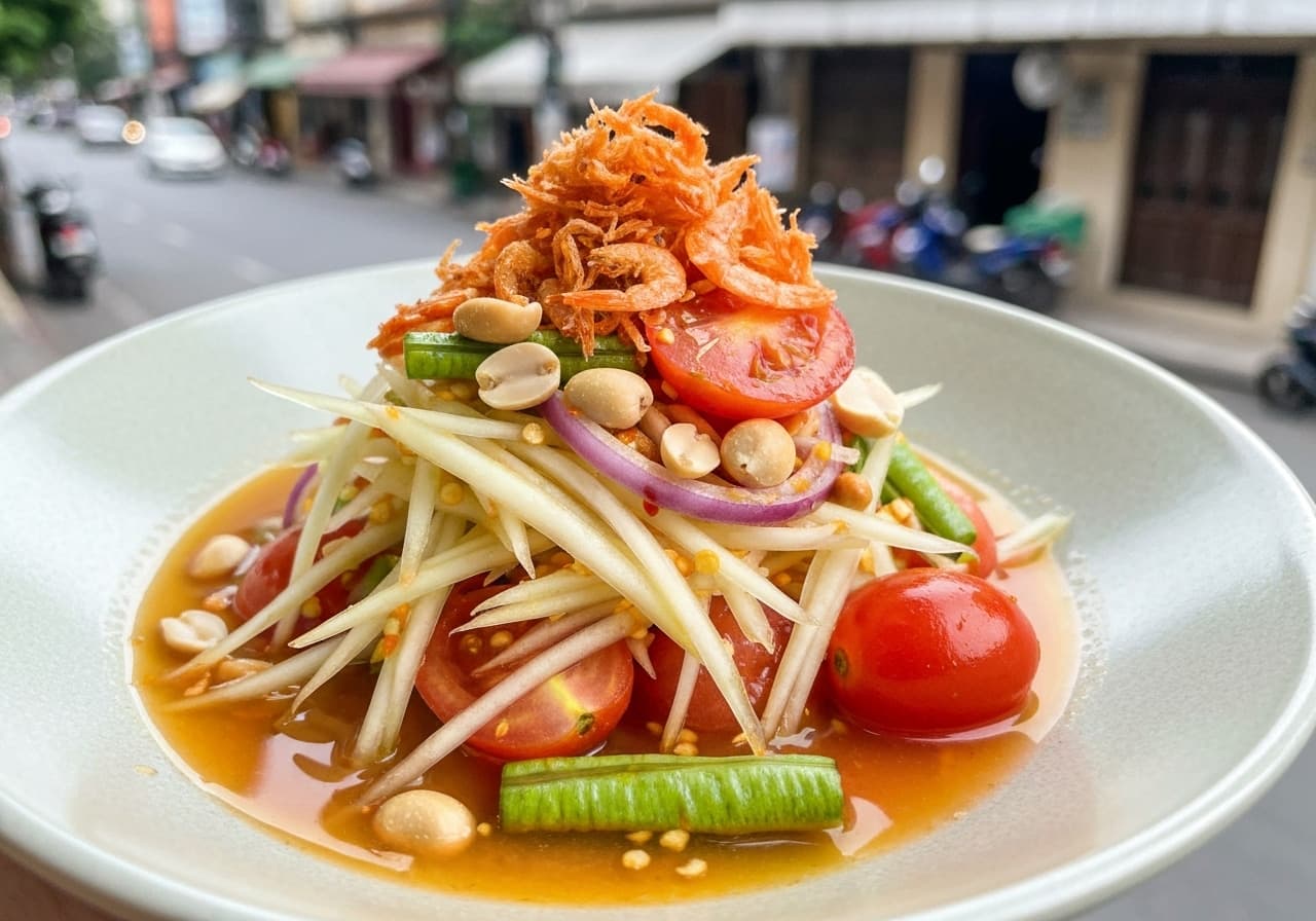 Thai Green Papaya Salad (Som Tum)